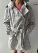 Trench-coat fille beige