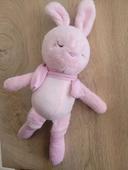 Peluche lapin rose