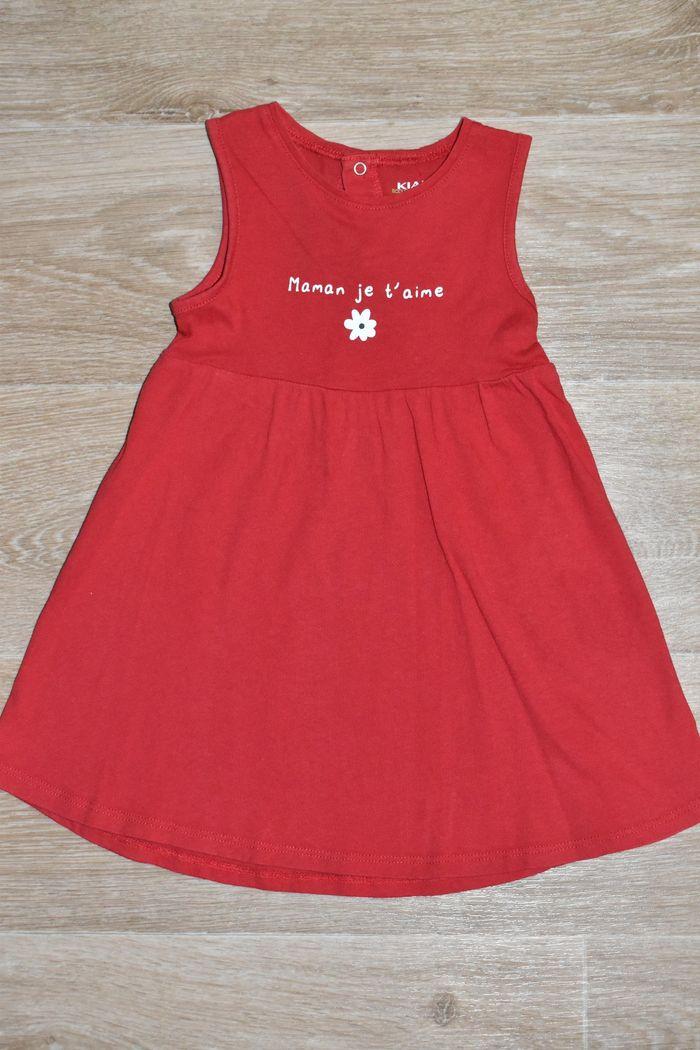 Robe rouge kiabi