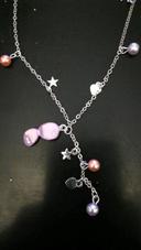 Collier enfant perles, cœur, etoiles