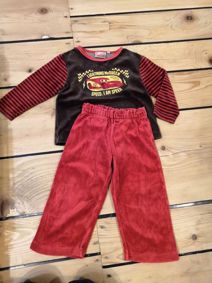 Pyjama Cars velours hiver 2 ans