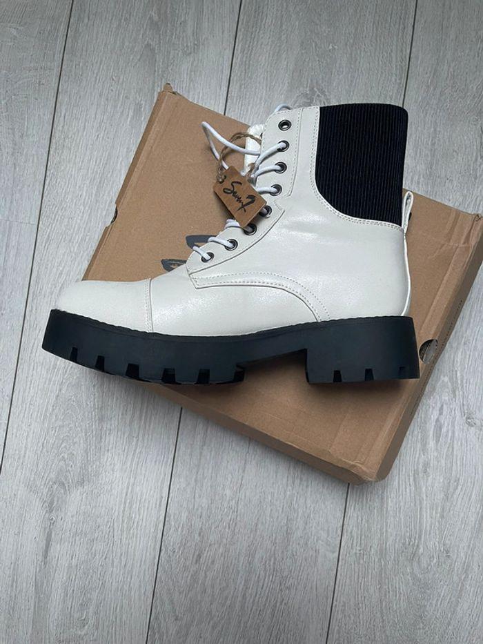 Bottines/boots femmes style rangers - photo numéro 6