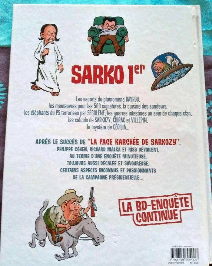 BD  Sarko  1er -  la  face karchée  de  Sarkozy tome  2 - photo numéro 2