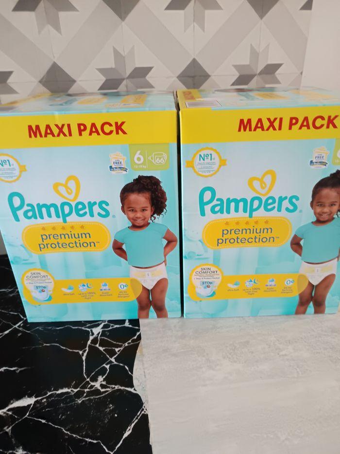 2 carton de couche Pampers premium protection taille 6 - photo numéro 1