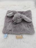 Doudou lapin réglisse gris Baby Nat Réglisse Bn0303