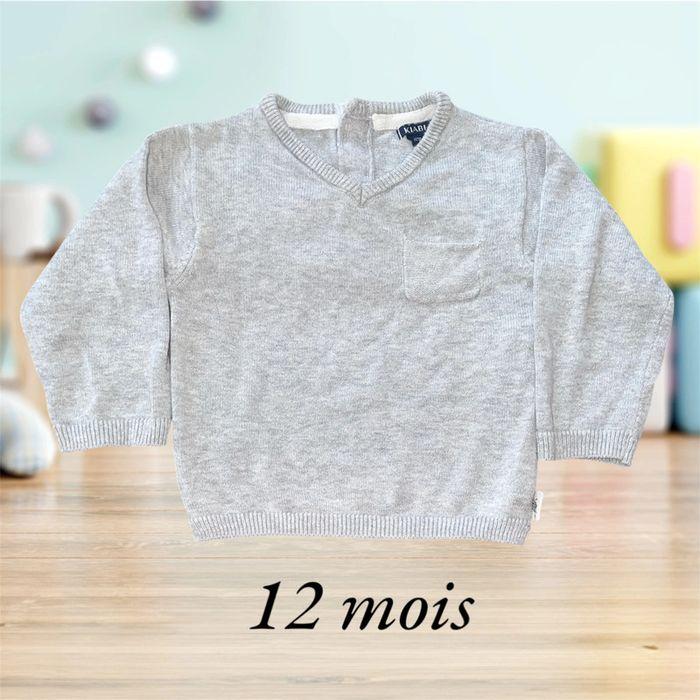 Pull léger manches longues garçon 12 mois - photo numéro 1