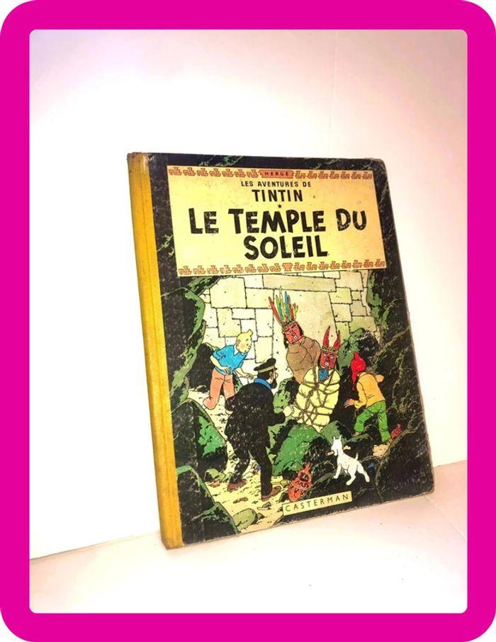 Bd Les aventures de tintin, Hergé 1956 B17 le temple du soleil - photo numéro 1