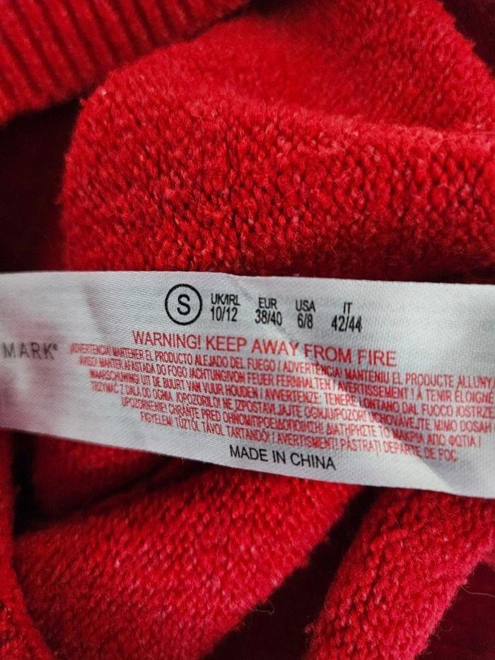 Pull rouge épais et chaud à col S matière extensible Primark 38/40. Ce pull date de la collection hiver 2023. - photo numéro 5