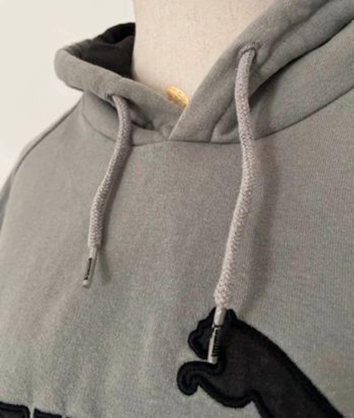 Pull à capuche Puma gris et noir taille M/38 - photo numéro 4