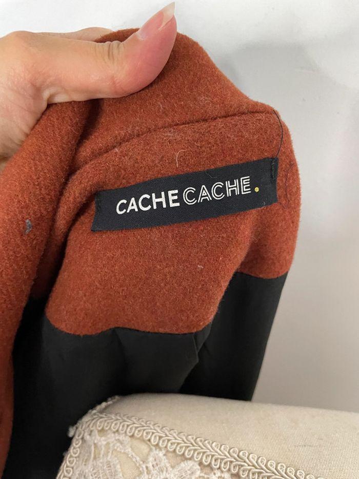 Caban orange cache cache taille 40 - photo numéro 4