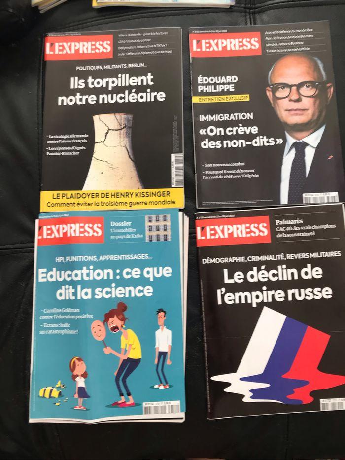 Lot de 4 magazines l express juin 2023 - photo numéro 1