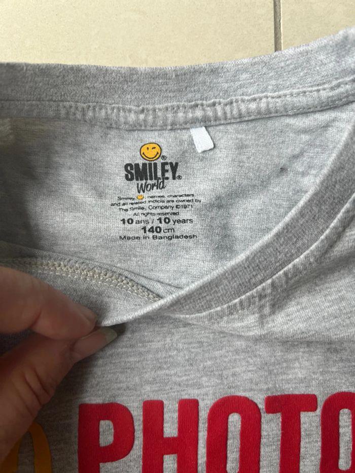 T-shirt enfant manches longues Smiley - photo numéro 2