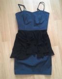 Robe bleu marine et noir