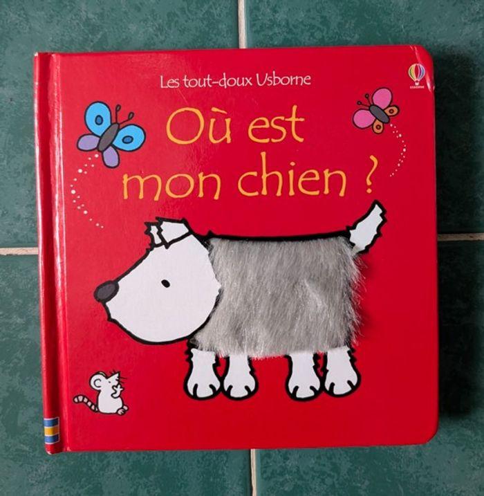 Livre bébé, livre enfant : Les tout-doux Usborne Où est mon chien ? - photo numéro 1