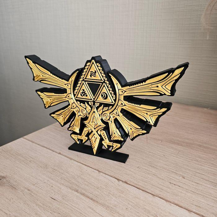 Figurine logo deco Zelda TriForce 19x12cm FanArt - photo numéro 3