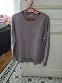 Pull fin gris