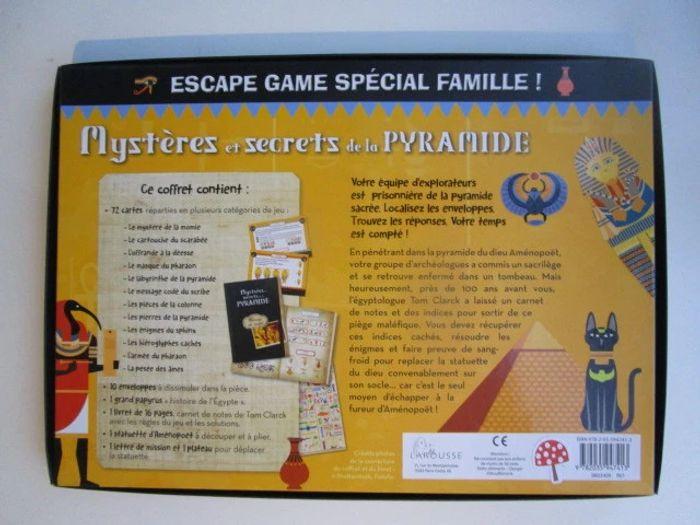 Escape game spécial famille - mystères et secrets des pyramides - photo numéro 2