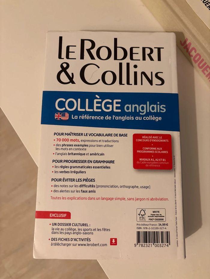 Dictionnaire anglais français collège - photo numéro 2