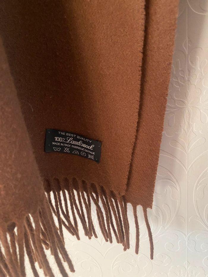 Brown scarf 100% lambwool - photo numéro 6