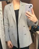 Blazer à carreaux