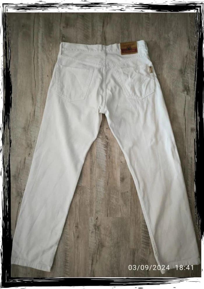 Jeans blanc coupe droite C17 taille 44 (34us) - photo numéro 4