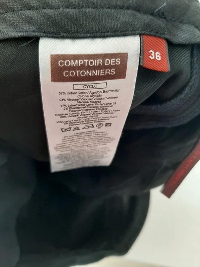 pantalon ajuste Comptoir des Cotonniers noir taille 36 - photo numéro 4