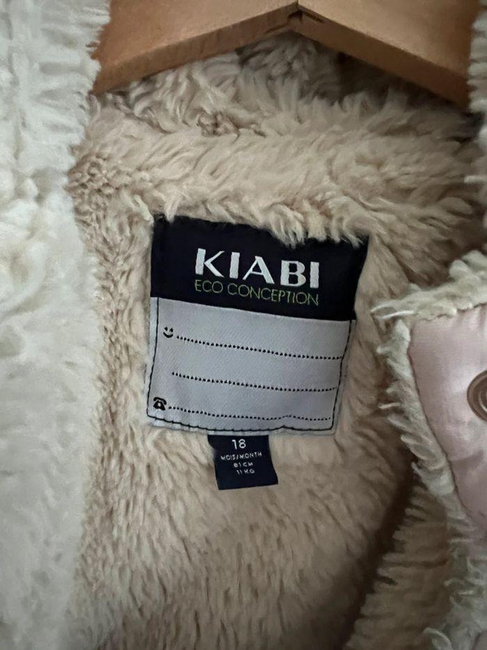 Manteau kiabi 18 mois rose et beige - photo numéro 2