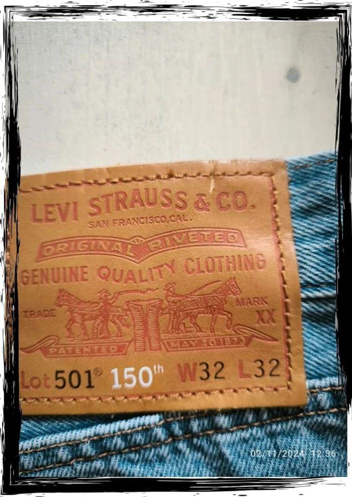 Jean Levi's 501 bleu clair 150th taille 42 - photo numéro 2