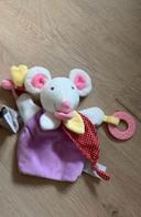 Doudou marionnette mauve