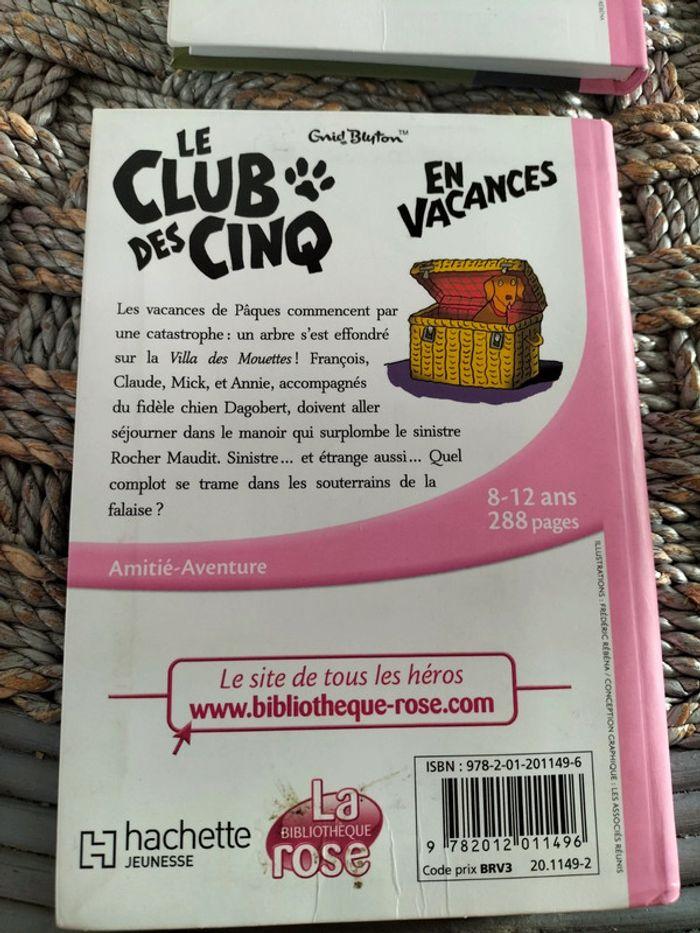 Lot de livre Club des cinq bibliothèque rose - photo numéro 8