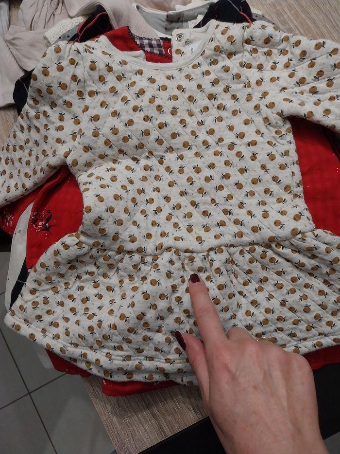 Lot vêtements 12 mois fille 8 pièces, robe Petit Bateau,  Jacadi - photo numéro 7