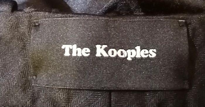 Pantalon à revers noir à pois satiné Taille 38 The Kooples - photo numéro 8