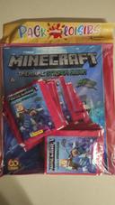 pack loisirs stickers panini minecraft treasure + album