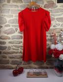 Robe manches bouffantes rouge Femme taille 52 marque Boohoo 🍓