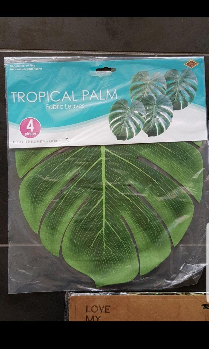 Guirlande et feuilles tropicales - photo numéro 3