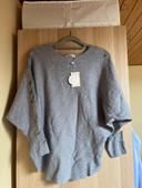 Pull gris dentelle neuf