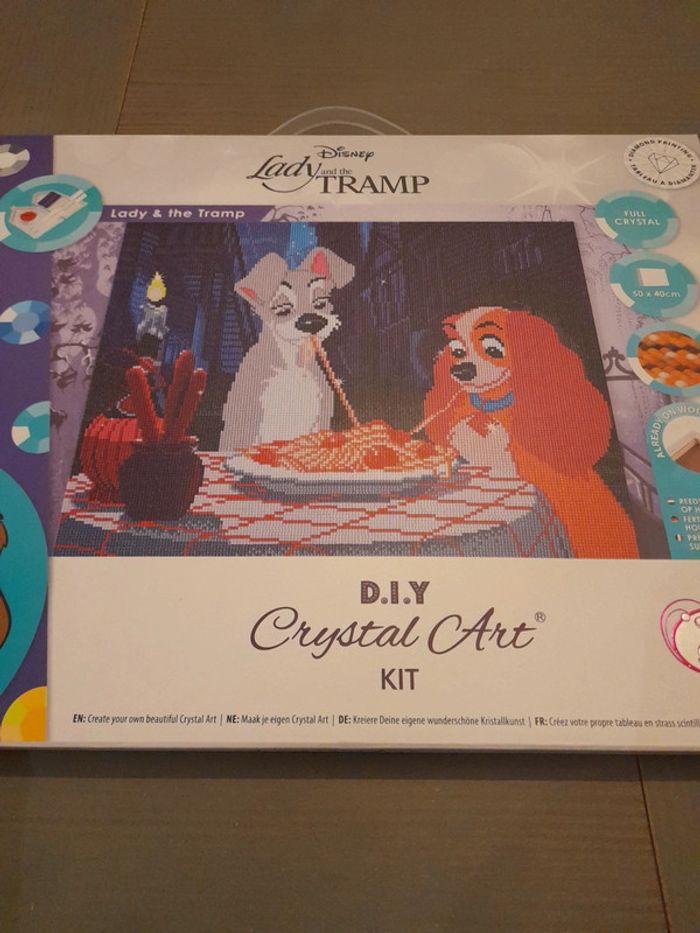 La belle et le clochard crystal art kit - photo numéro 1