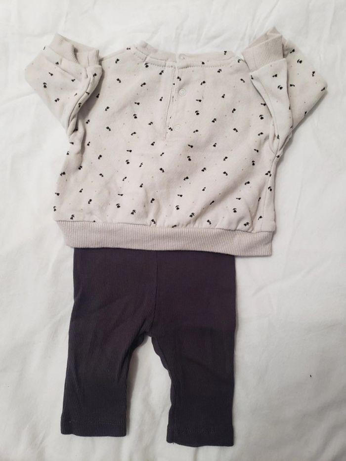 Ensemble 2 pièces 3 mois fille pull et pantalon - photo numéro 3