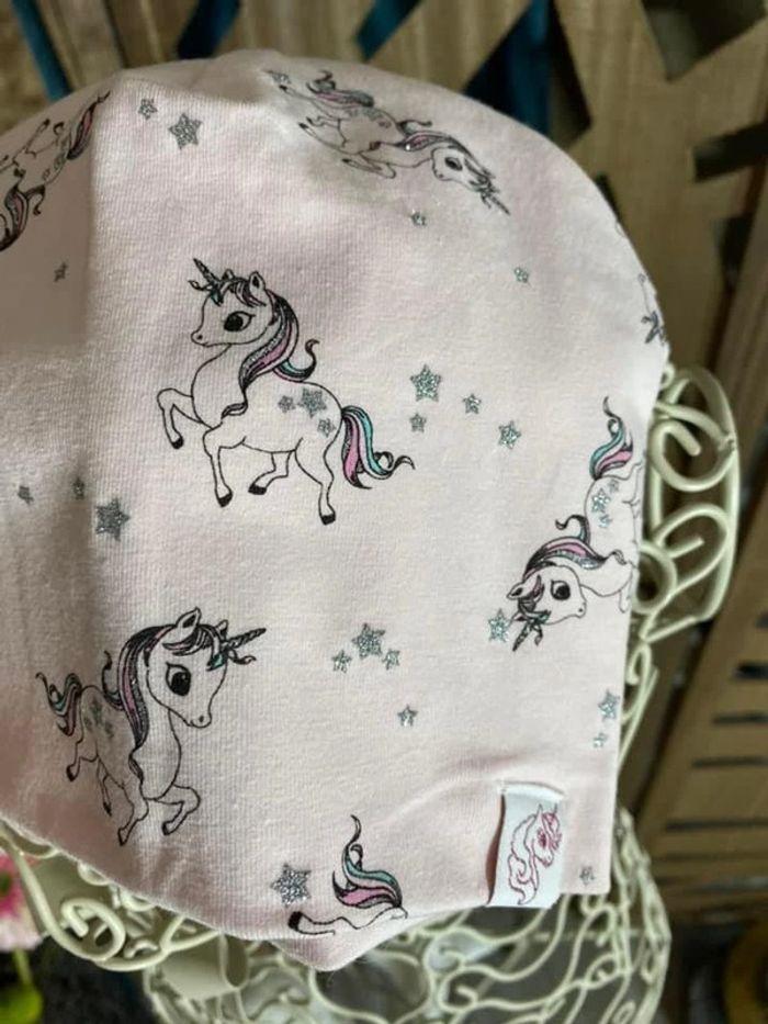 Bonnet fille 4 ans motif licorne + écharpe - photo numéro 2