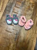 Lot de 2 paires de chaussons bébé