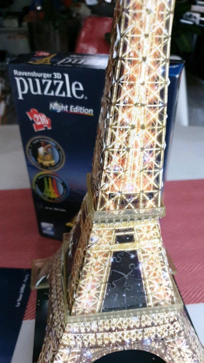 Puzzle 3D nigh édition tour Eiffel - photo numéro 7