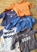 5 tee-shirts manches longues 6 mois