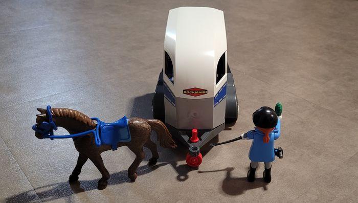 Playmobil policière avec cheval et remorque - photo numéro 4