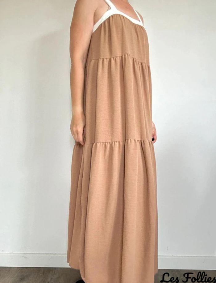 Robe longue camel Les Follies taille unique (36/38/40/42/44) 💖 - photo numéro 1