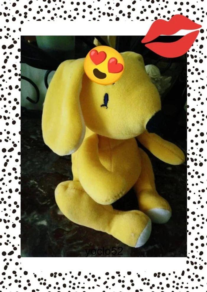 Peluche chien jaune - photo numéro 5