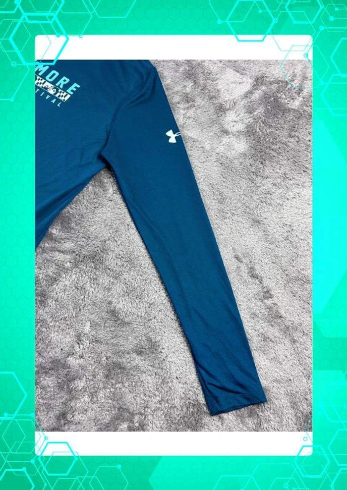 👕 T-shirt Manche Longue de sport Under Armour Baltimore Running Festival Bleu Marine Taille XL 👕 - photo numéro 10