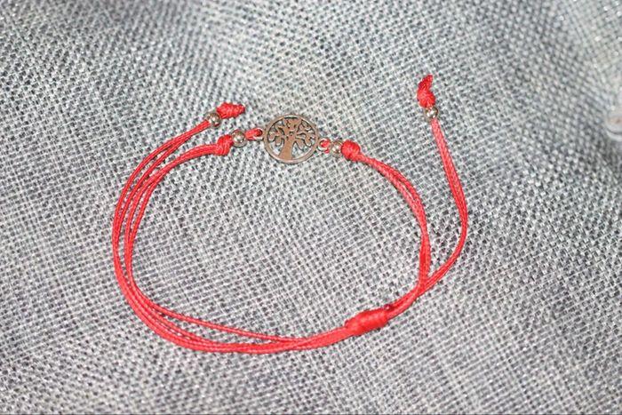 Bracelet réglable rouge arbre de vie neuf