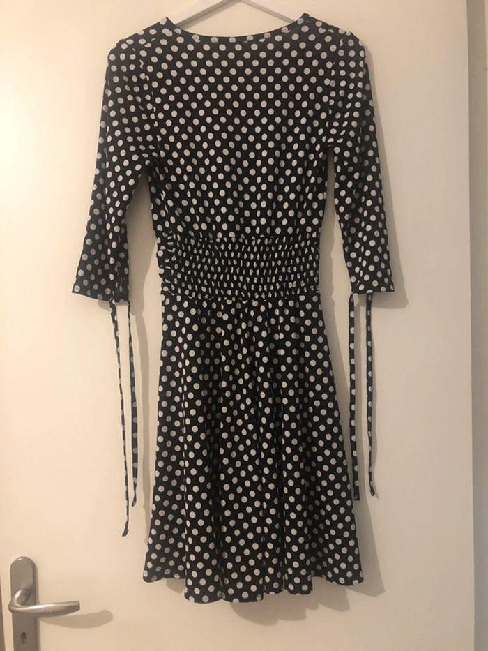 Robe à pois noire et blanche - photo numéro 2