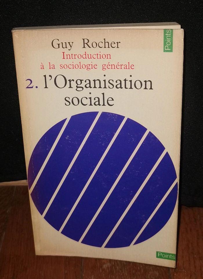 Livre l'organisation sociale Rocher