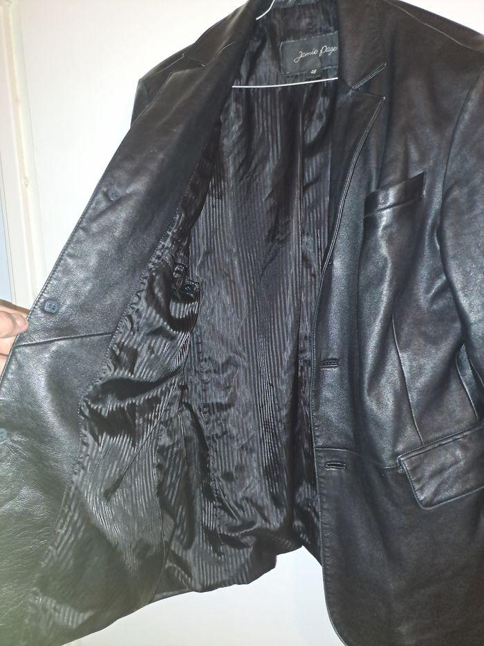 Veste cuir très bon état taille 48 - photo numéro 3